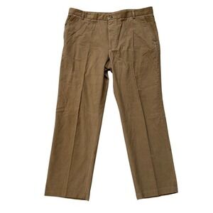 Greg Norman Corduroy Pants Relaxed Fit Golf Casual‎ Khaki Brown Mens 42x32